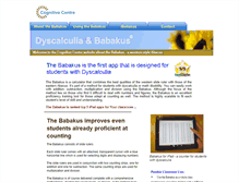 Tablet Screenshot of dyscalculiainfo.org